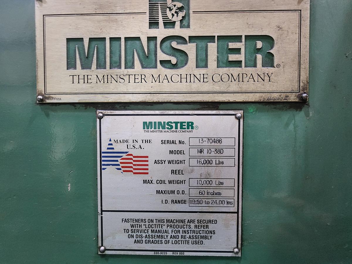 Used 32" x .350" 10,000 lb MINSTER FEED LINE