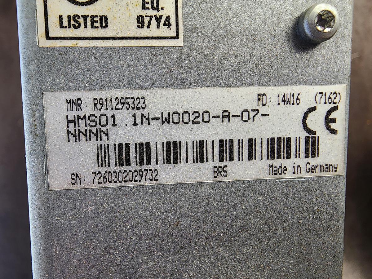 Used Rexroth HMS01.1N-W0020-A-07-NNNN / HMS01.1N-W0020 / R911307292 Servo Drive