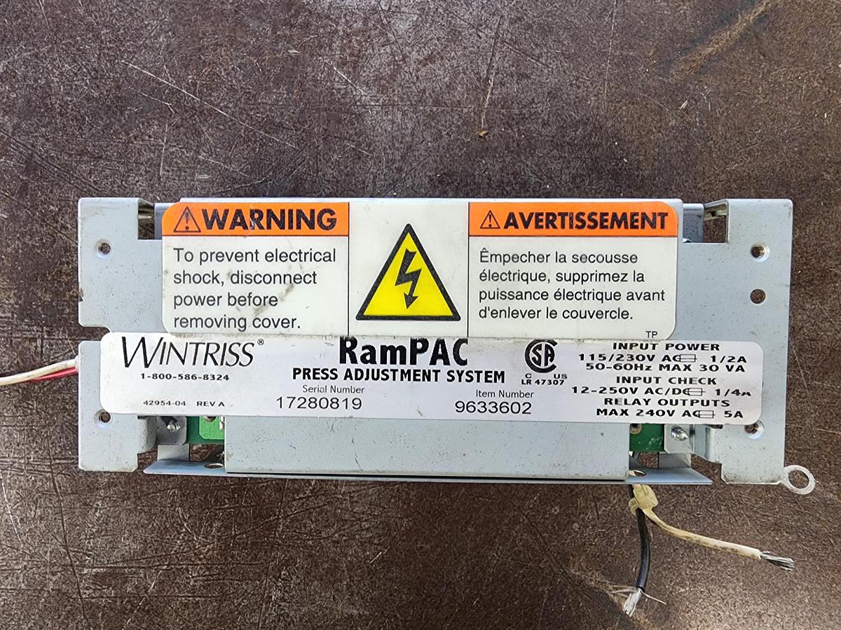Used Wintriss 9633602 Rampac Power Supply