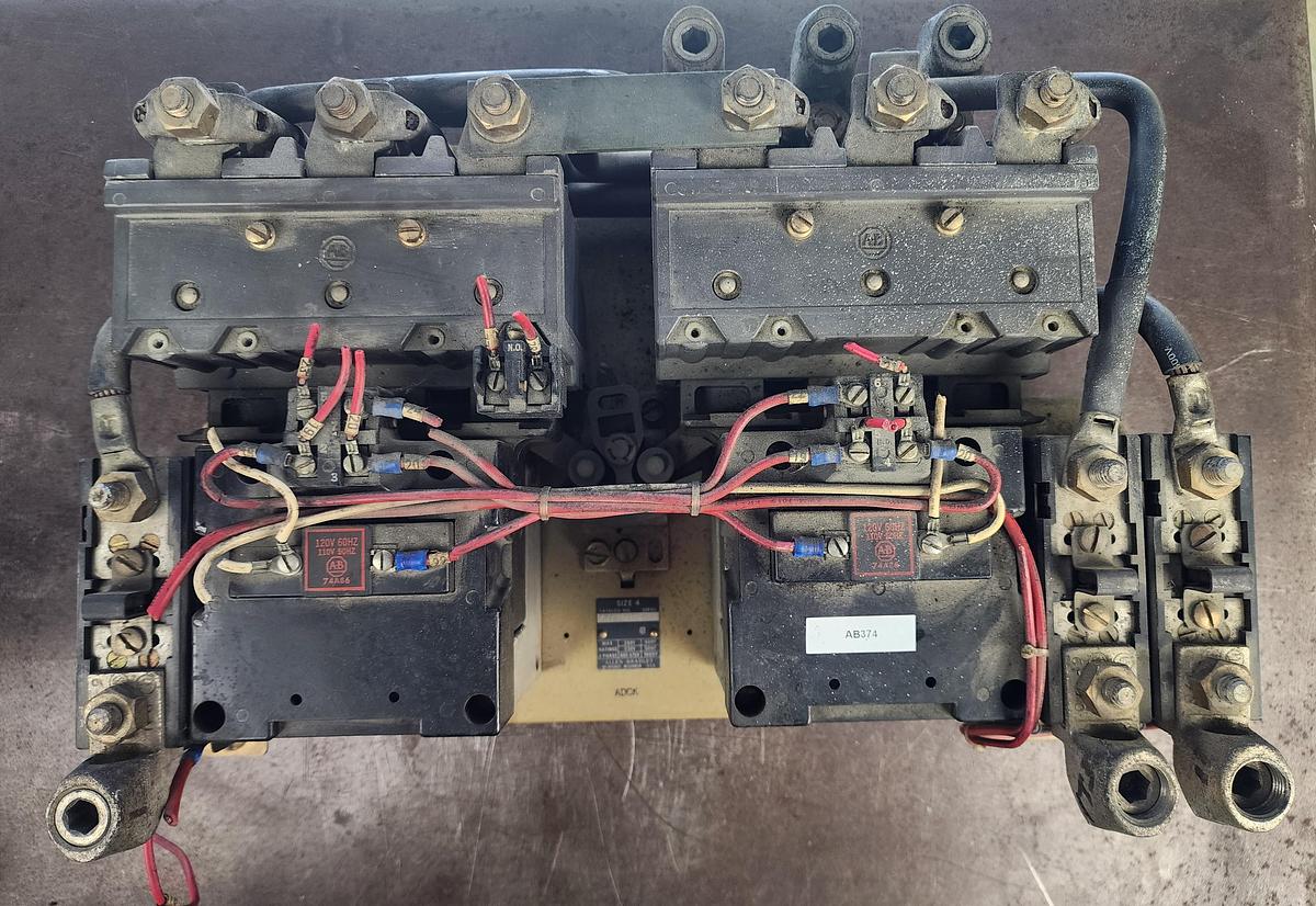 Used Allen-Bradley 705-EOD731 Size 4 Reversing Starter 705-E0D731