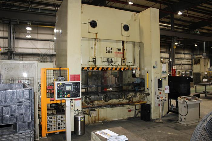 Used AIDA MODEL NCS-3000(2)E STRAIGHT SIDE PRESS