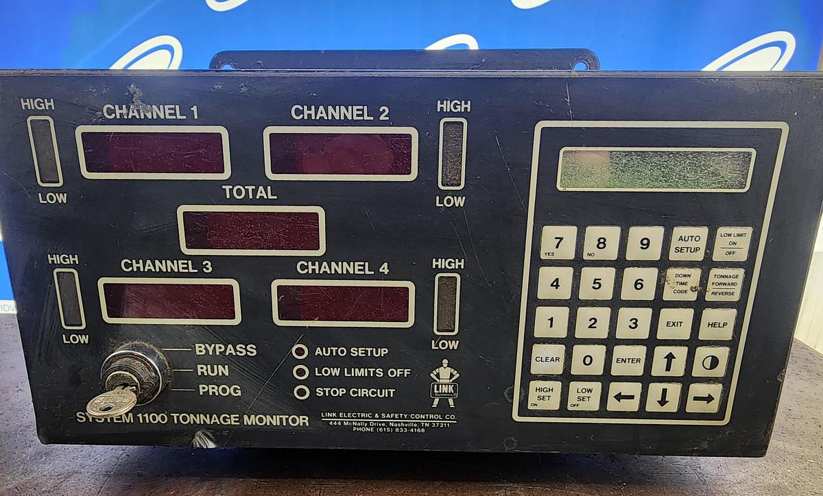 Used Link Electric 1100-4CH System 1100 Tonnage Monitor