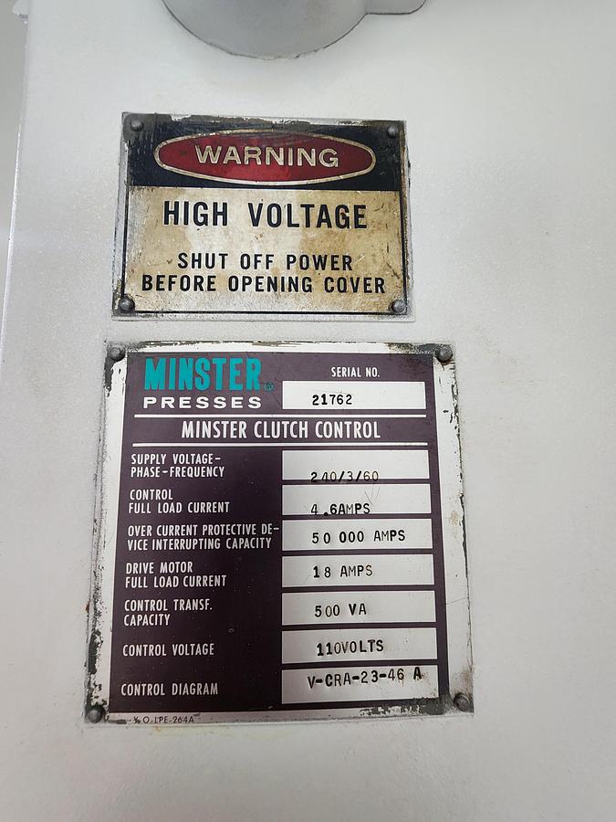 Used MINSTER 101-5-FLYWHEEL