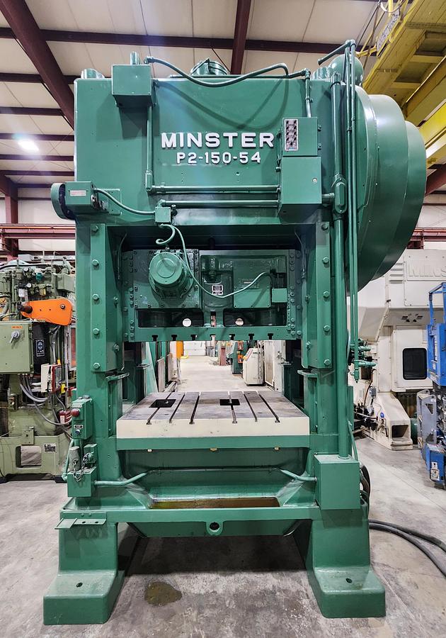 Used Minster P2-150-54, 6” stroke, 45-90 SPM, SEE video on our you tube channel