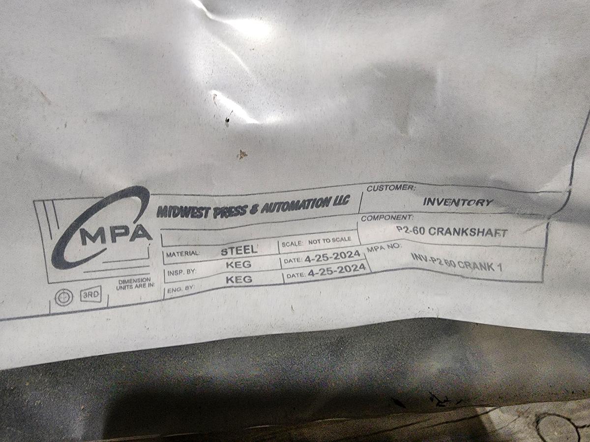 Minster P2-60 2" Stroke Crankshaft