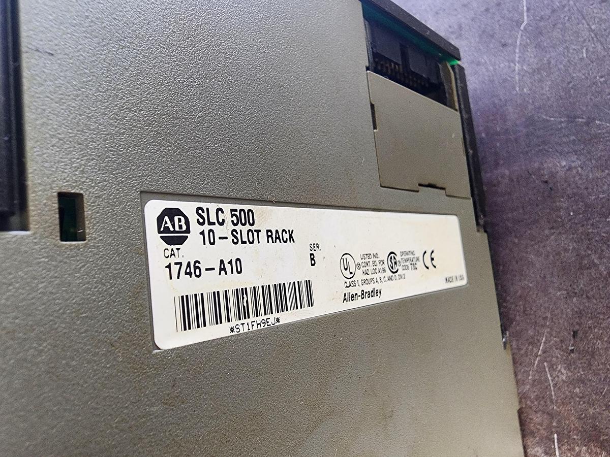 Used Allen-Bradley 10-Slot Complete SLC 500 w SLC 5/03 CPU