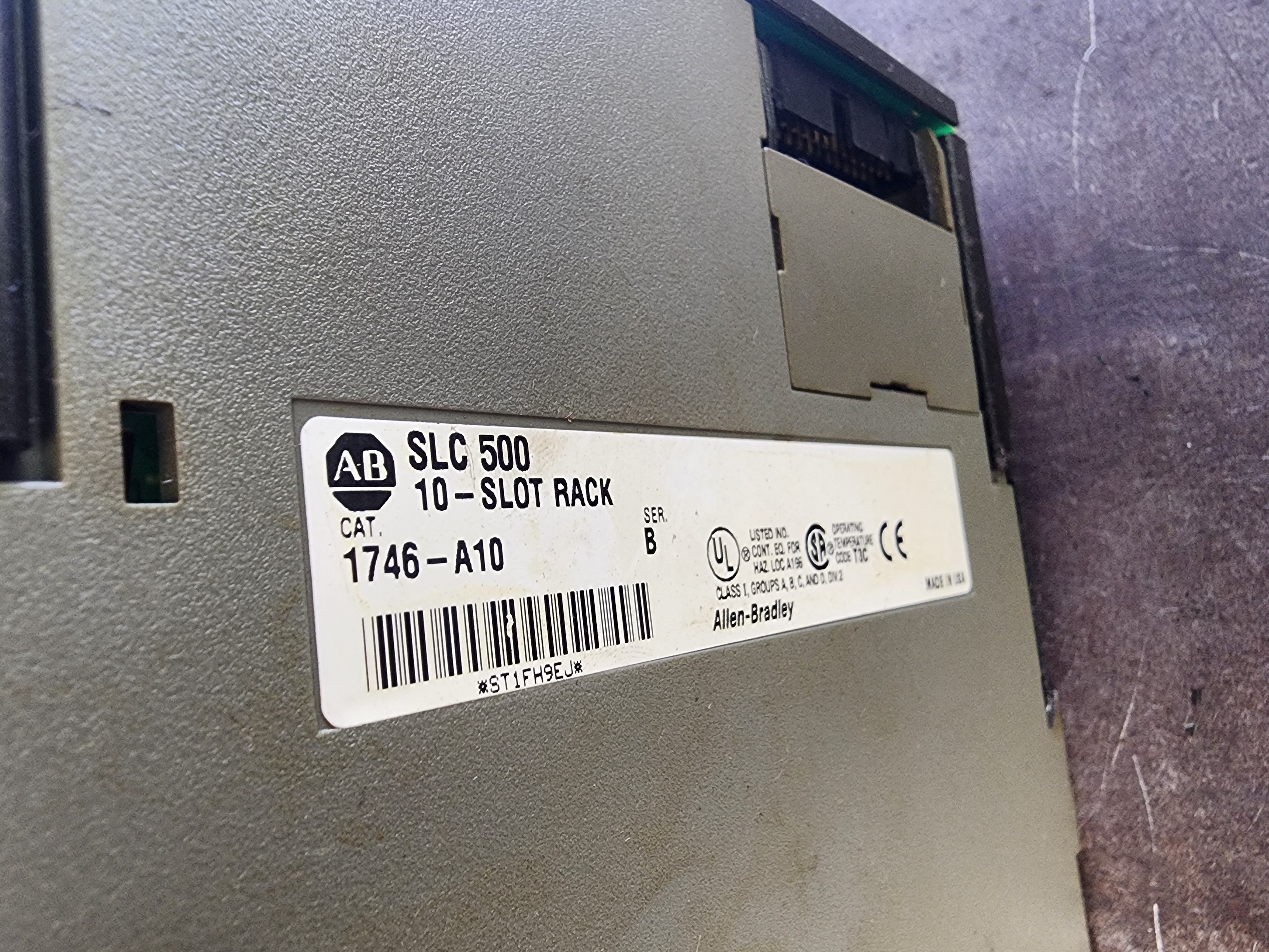Used Allen-Bradley 10-Slot Complete SLC 500 w SLC 5/03 CPU