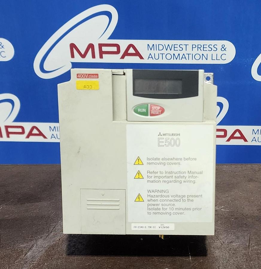Used Mitsubishi FR-E540-0. 75K-EC E500 Inverter