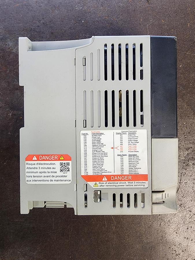 Used Allen-Bradley 22A-D2P3N104 Powerflex 4