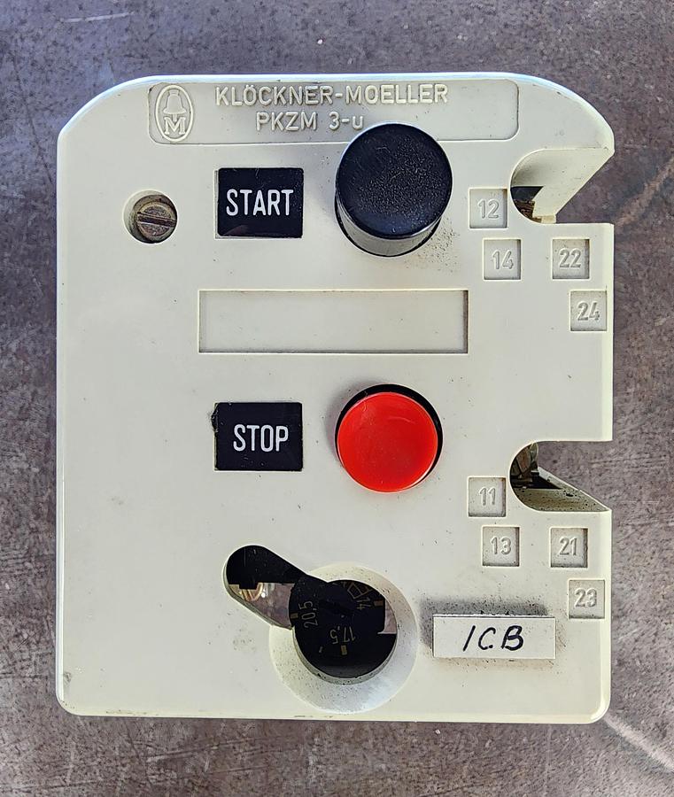 Used Klockner-Moeller PKZM3-25-U-NA Manual Motor Starter