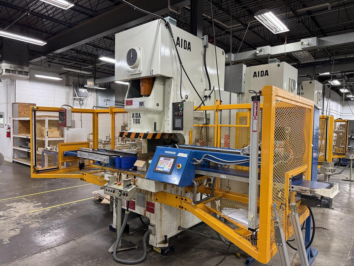 Used 121 TON AIDA MODEL NC1-1100(2) GAP FRAME PRESS