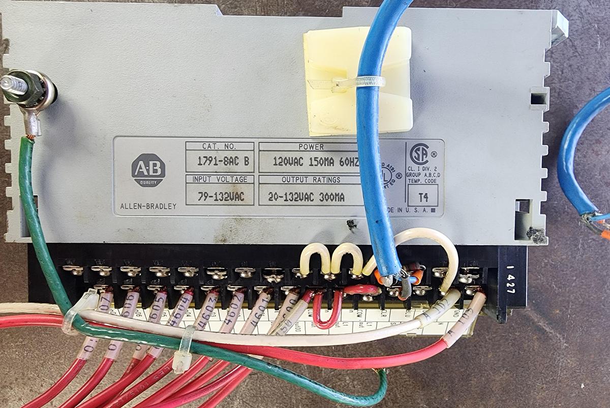 Used Allen-Bradley 1791-8AC 120 VAC Module