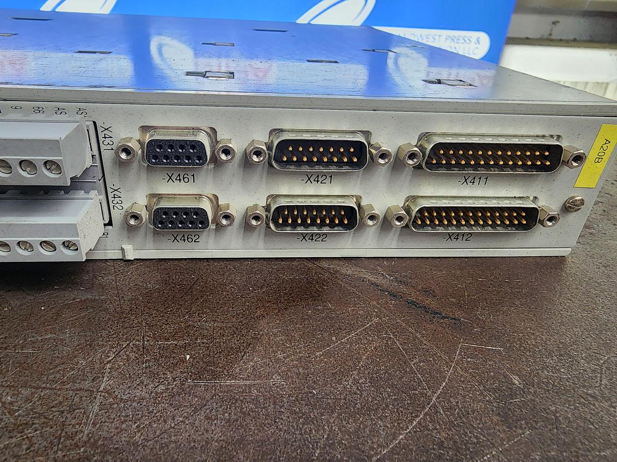 Used Siemens 6SN1118-0DM33-0AA1 Simodrive LT- Module INT. 2X15A / 6SN1123-1AB00-0AA1