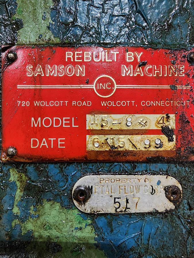 Used WATERBURY FARREL MODEL 15-8 EYELET & TRANSFER PRESS