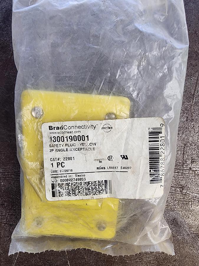 Woodhead 22801 Safety Plug 2P Angle Receptacle