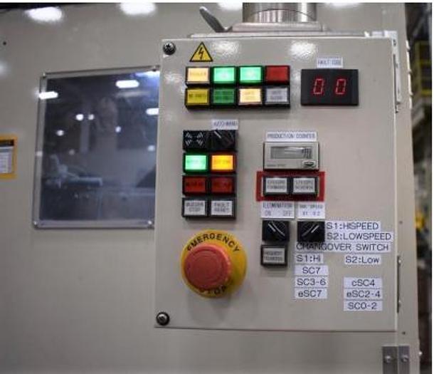 Used 1200 TON MINSTER E2-1200 ECCENTRIC SHAFT STRAIGHT SIDE TRANSFER PRESS