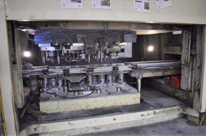 Used 1200 TON MINSTER E2-1200 ECCENTRIC SHAFT STRAIGHT SIDE TRANSFER PRESS