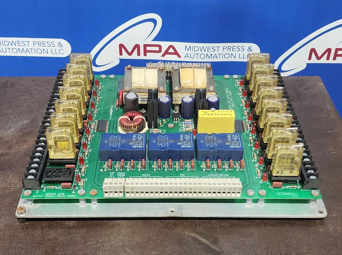 Used Gemco Series 1992 Output Module Relay Board