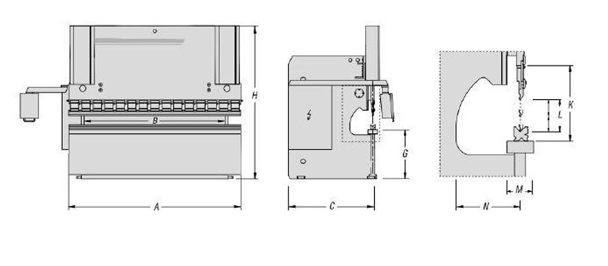 OTINUS PRO: HYDRAULIC PRESS BRAKE 44 T x 50"