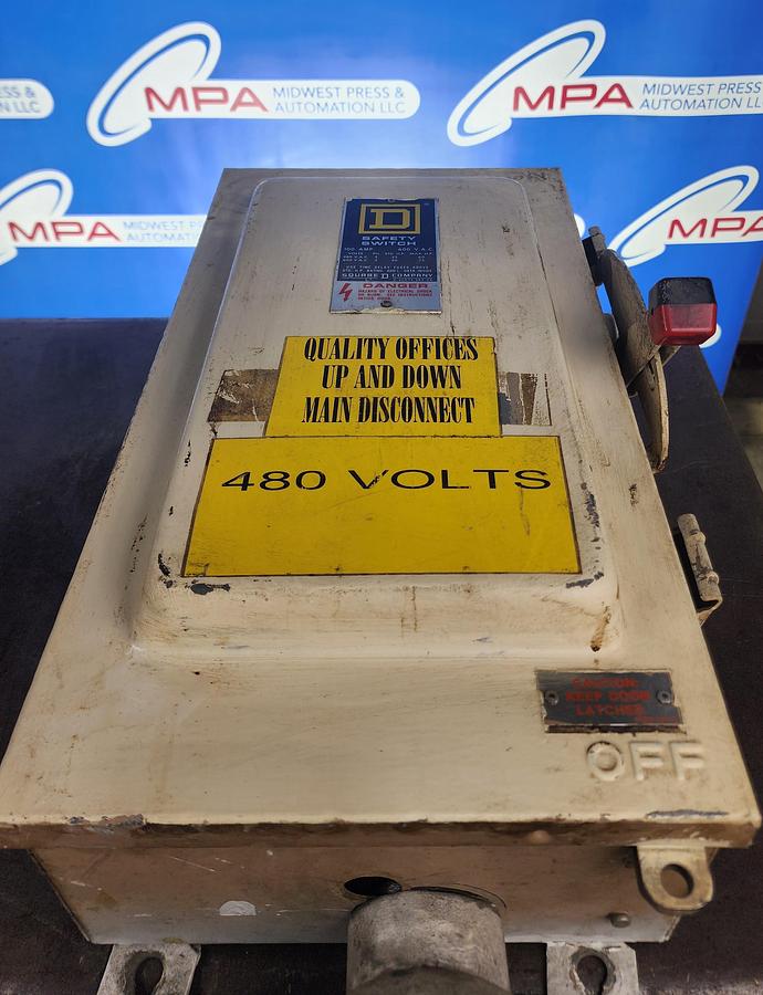 Used Square D H-363AWK 100 Amp 600 V Safety Switch / Disconnect