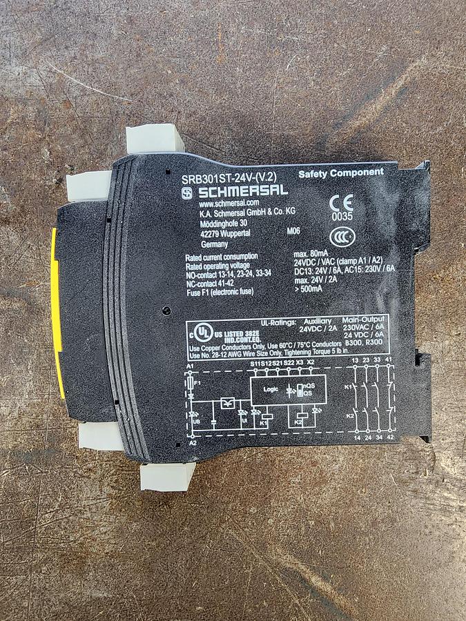 Used Schmersal Protect SRB301ST-24V-(V.2) Safety Module
