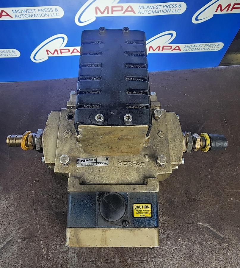 Used Ross Controls 3573A6891Z 2-8.5 Bar Solenoid Valve