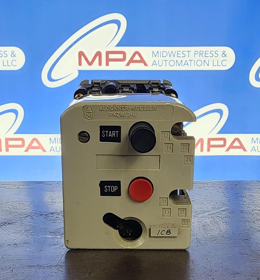 Used Klockner-Moeller PKZM3-25-U-NA Manual Motor Starter