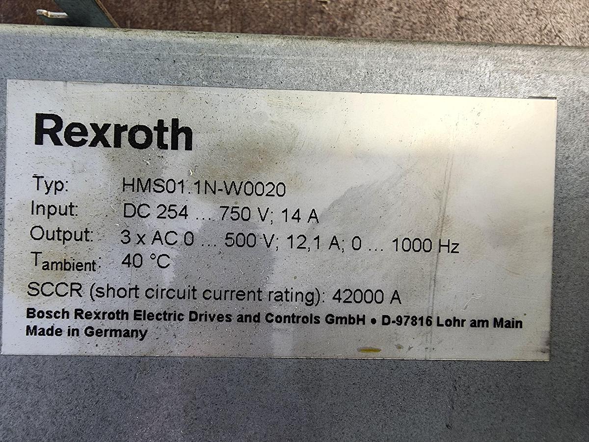 Used Rexroth HMS01.1N-W0020-A-07-NNNN / HMS01.1N-W0020 / R911307292 Servo Drive