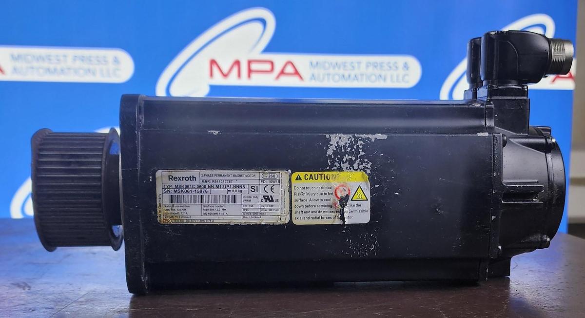 Used Indramat MSK061C-0600-NN-M1-UP1-NNNN Servo Motor