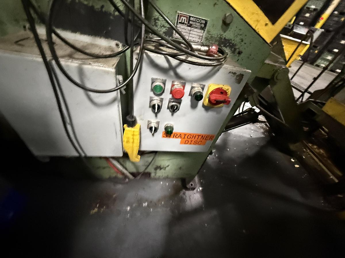 Used 24" WIDE x 20,000 LB MECON CRADLE STRAIGHTENER