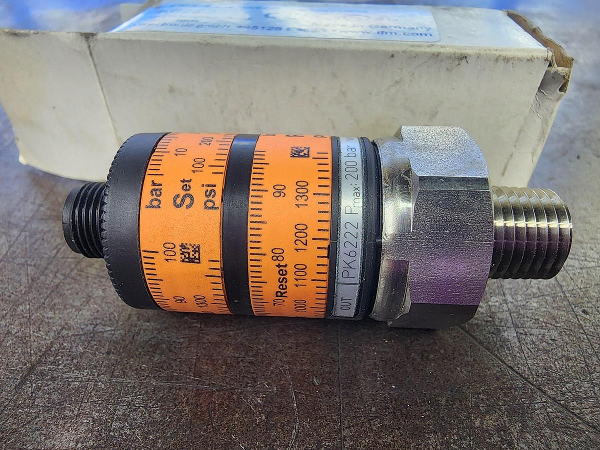 Used Efectorsoo PK6222 Pressure Switch PK-100-SFN14-HCPKG/US/ /W