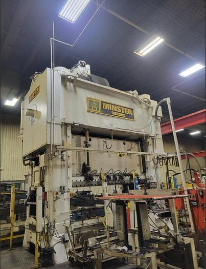 Used 1,000 TON MINSTER E2-1000-144 X 60 STRAIGHT SIDE PRESS