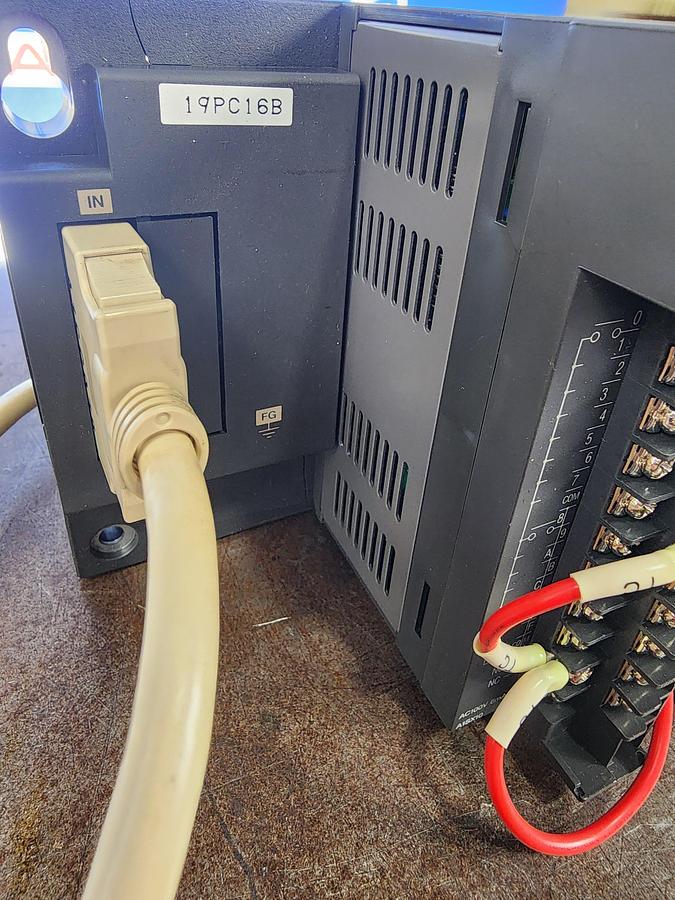 Used Mitsubishi Base Unit A1S55B w (2) A1SX10 Inputs & (2) A1SY10 Output Units Programmable Controller