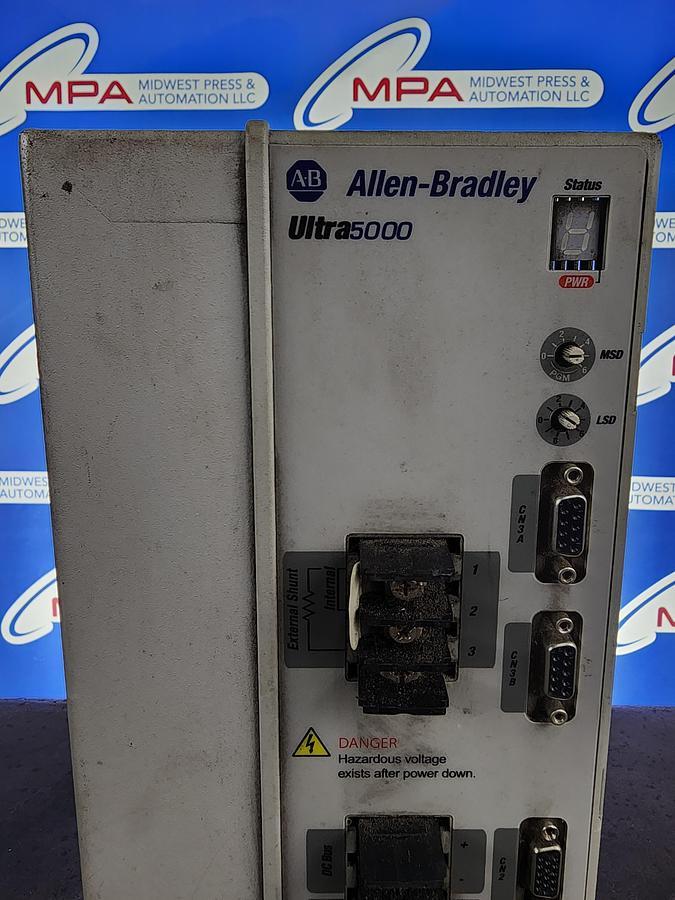 Used Allen-Bradley 2098-IPD-HV050 Ultra 5000 230/460 VAC 3 PH 50/60 Hz 196972