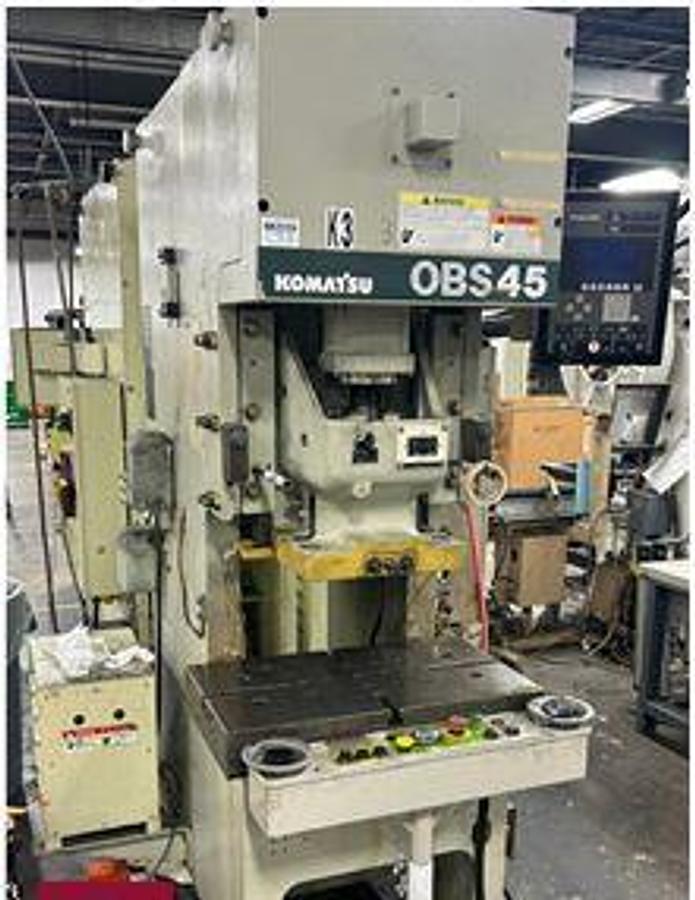 Used 45 TON KOMATSU OBS 45 GAP FRAME PRESS