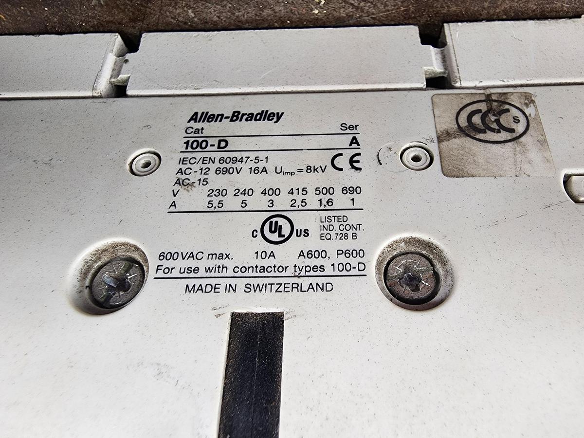 Used Allen-Bradley 100-D110 Contactor
