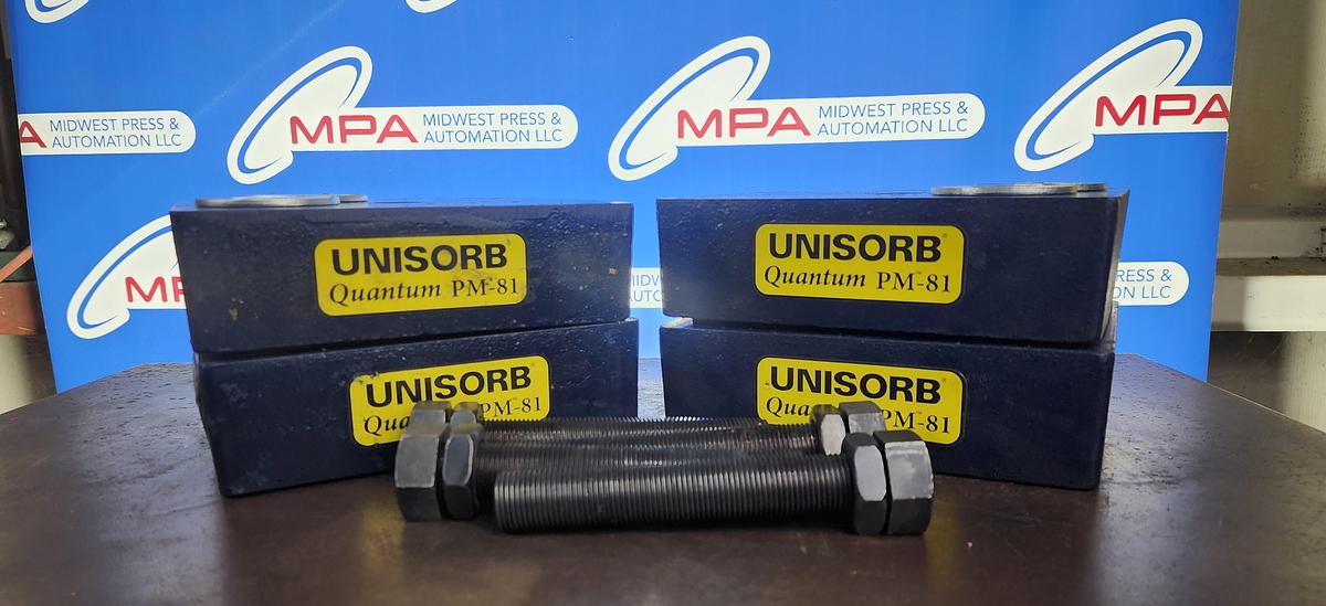 Used Unisorb Quantum PM-81 / PM-81-M24-N75 Vibro Pads / Isolation Mounts