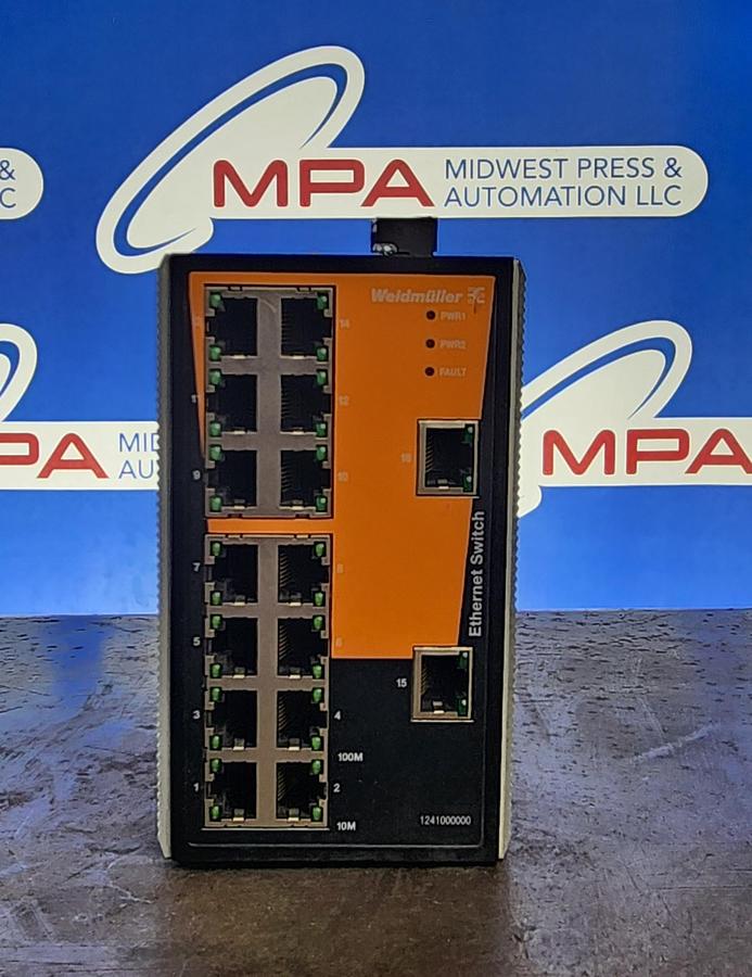 Used Weidmuller IE-SW-VL16-16TX Ethernet Switch