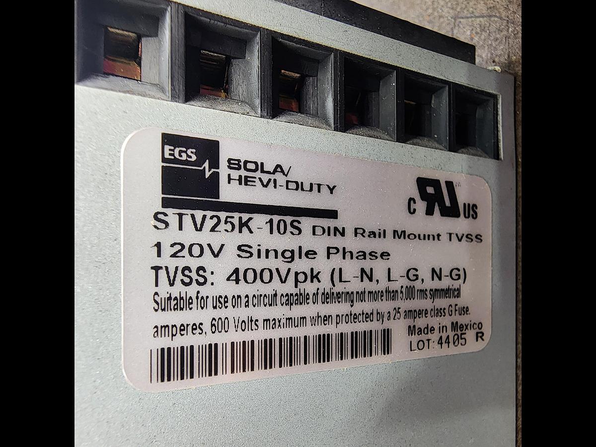 Used Sola STV25K-10S Surge Suppressor