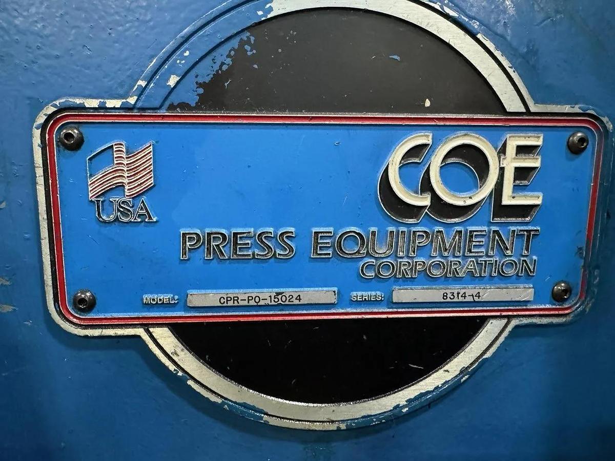 Used 15,000 LB x 24" WIDE COE COMPLETE COIL FEED LINE