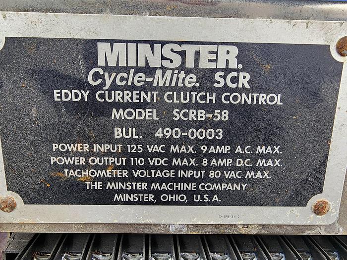 Used Minster SCRB-58 Cycle-Mite SCR Eddy Current Clutch Control