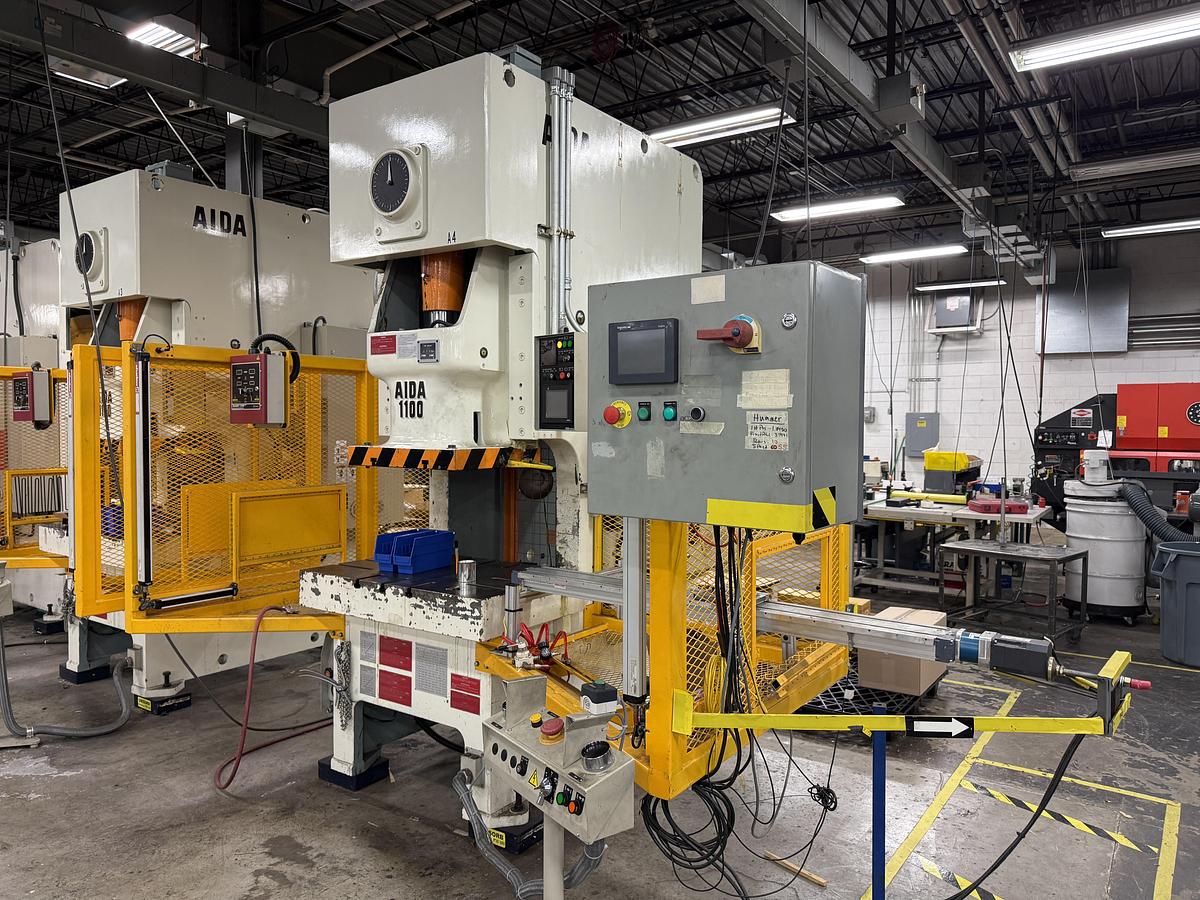 Used 121 TON AIDA MODEL NC1-1100(2) GAP FRAME PRESS