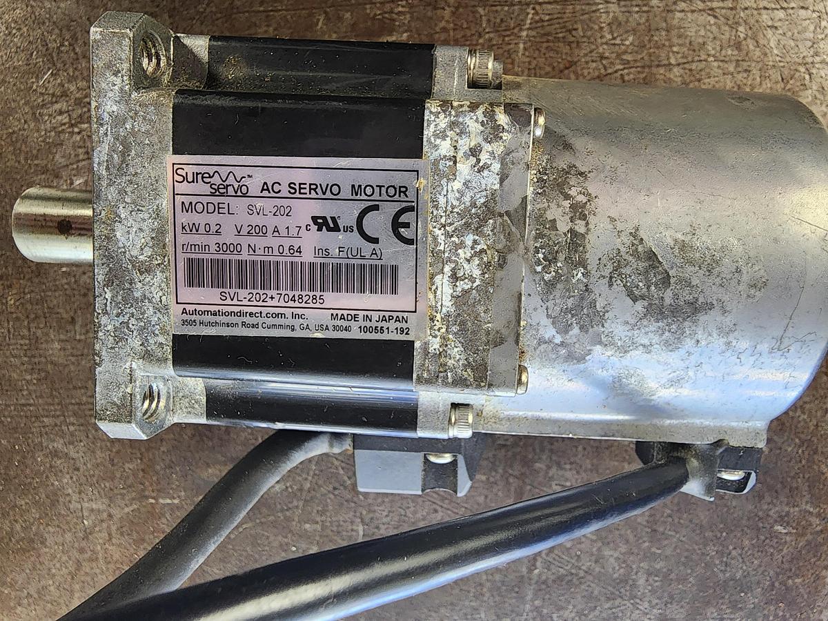 Used Sure Servo SVL-202 0.2 KW 200 V 3000 RPM AC Servo Motor