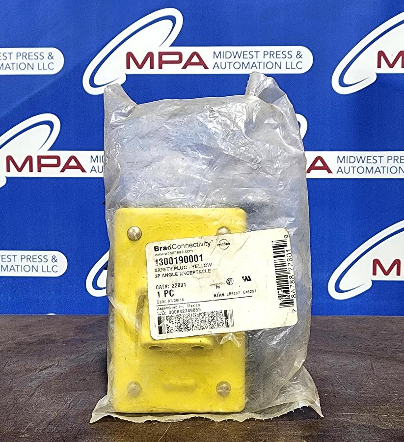 Woodhead 22801 Safety Plug 2P Angle Receptacle