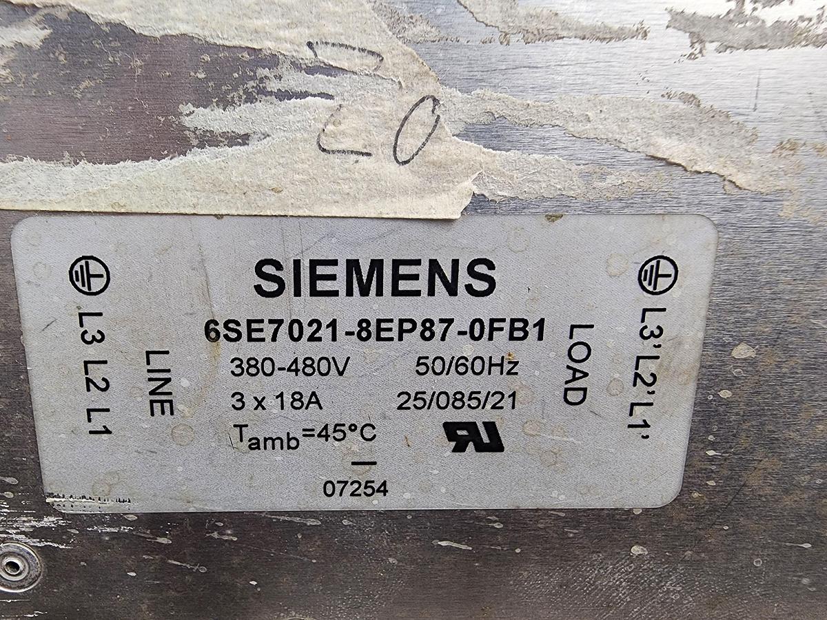 Used Siemens 6SE7021-8EP87-0FB1 Filter
