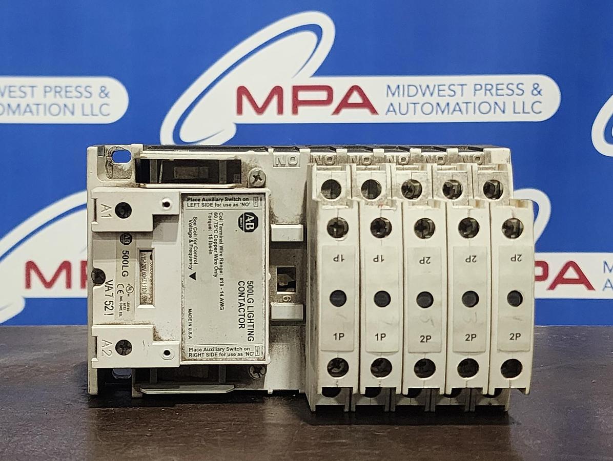 Used Allen-Bradley 500LG-400A1-E Lighting Contactor 500LG-2PCK