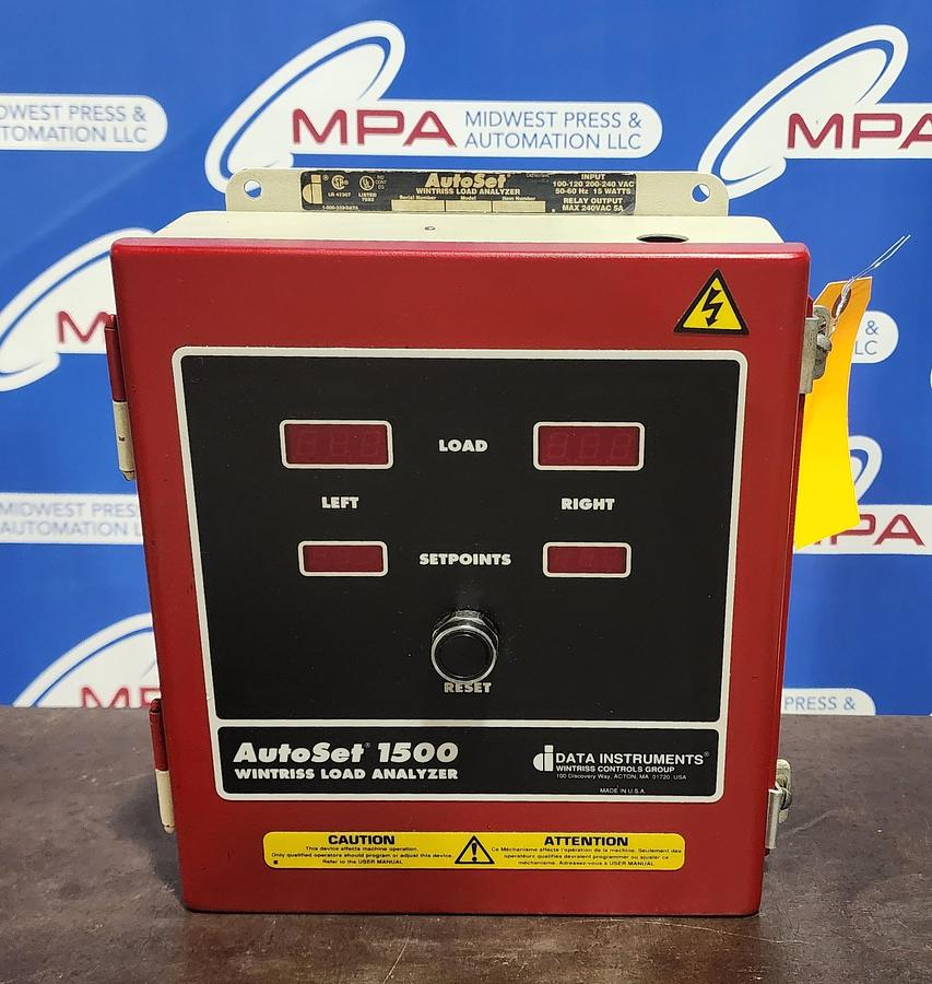 Used Wintriss 9641701 D42440 Autoset 1500 *TESTED*