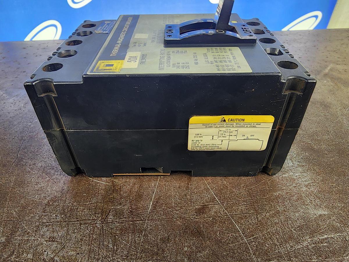 Used Square D FAL34050 50 Amp Circuit Breaker