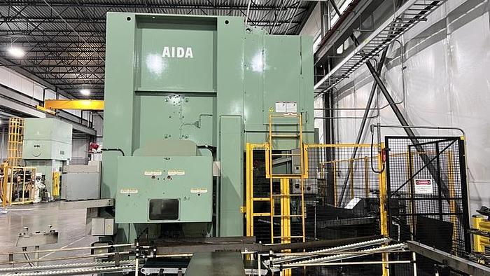 Used 330 TON AIDA MODEL DSF-N2-3000 SERVO STRAIGHT SIDE SINGLE CRANK PRESS