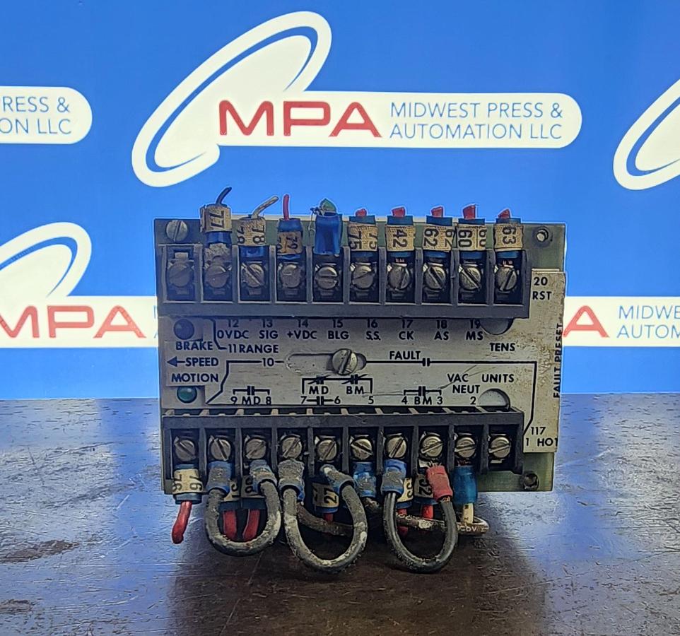 Used Electronic Counters & Controls INC Model: 264C-2 Brake Monitor